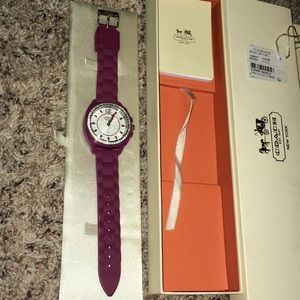 Purple coach watch